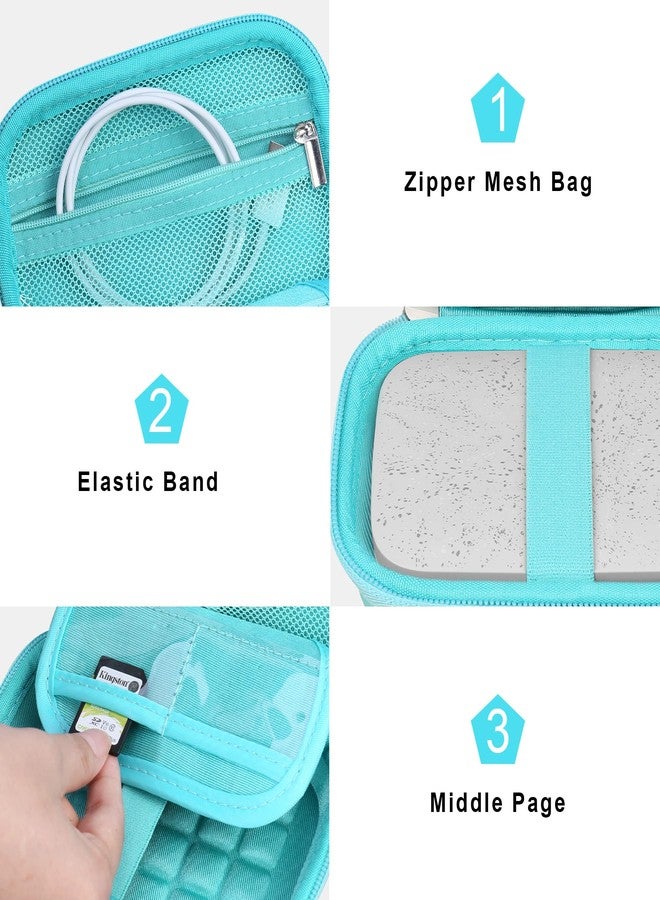 Canboc Hard Case for HP Sprocket 2x3 Portable Instant Photo Printer, Zipper Mesh Pocket fits Photo Paper and Cable, Green - Image 5
