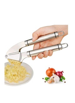 Generic Stainless Steel Garlic Press Silver 19x6.2x3cm  - Image 2