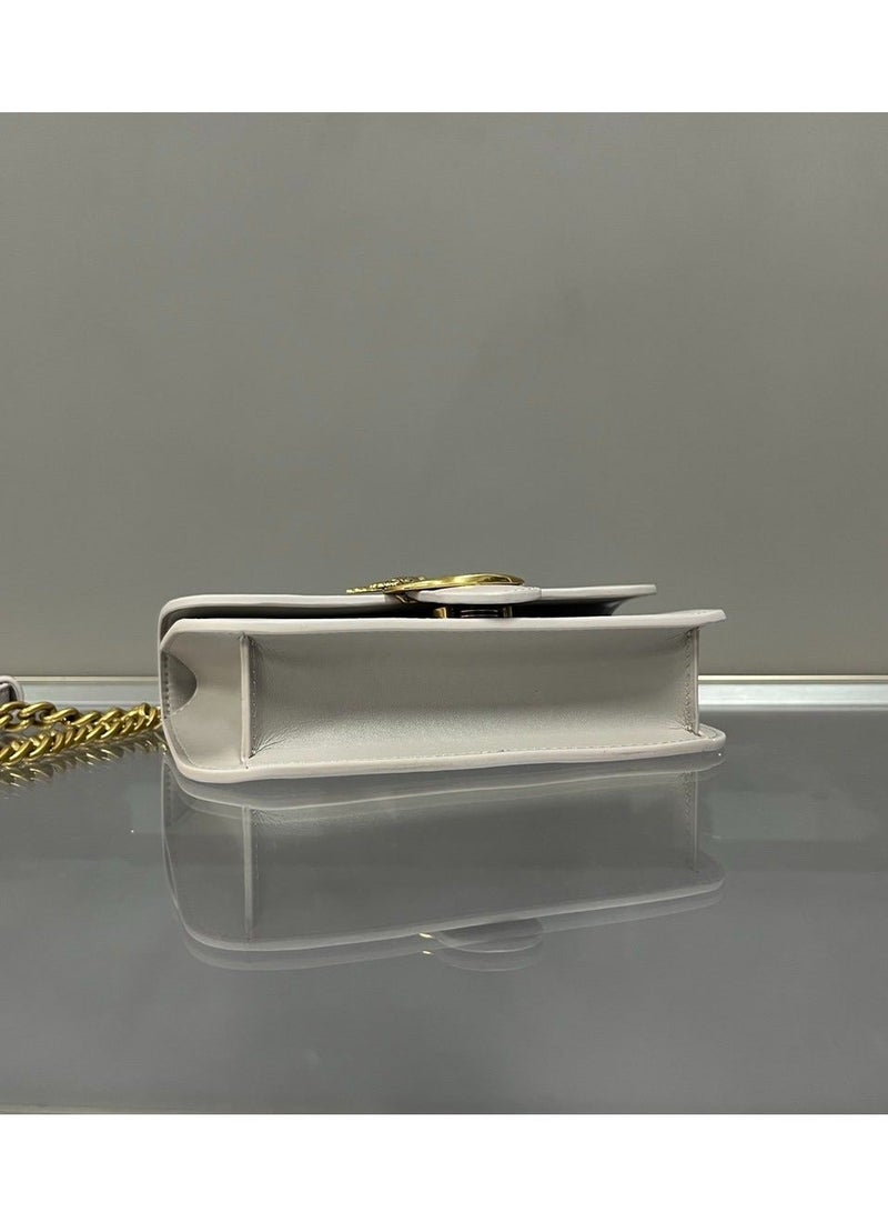 Pinko Chain Solid Color Crossbody Shoulder Bag 18*11*5cm - Image 4