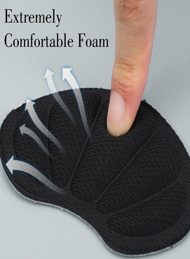 Yuanchu Heel Grips Inserts, 8 Pairs Reusable Adhesive Back of Heel Cushion Pads for Women Men, Anti Blister Guards Liners Heel Protectors for Loose Shoes Too Big Boots - Image 4
