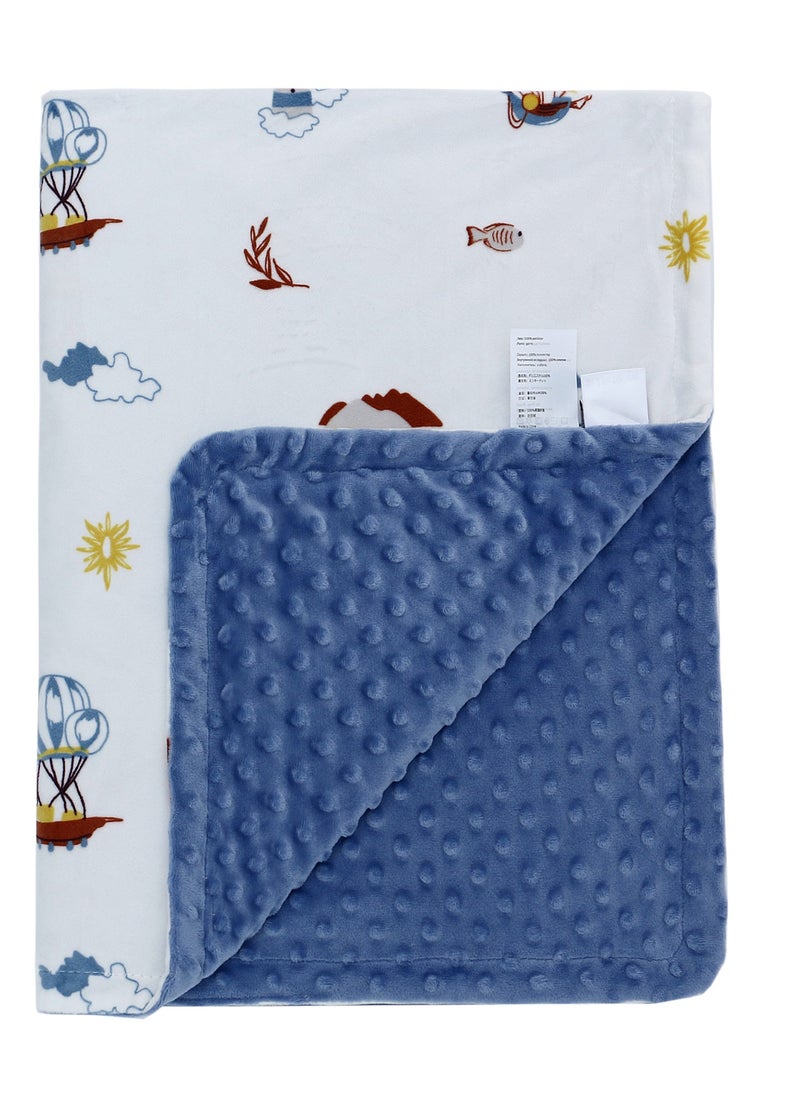 Miracle Baby - Kids Baby Blankets Newborn Plush Blankets  Cartoon Print Fleece Soft Receiving Blankets Bedding Quilt for Toddlers 75*100CM - Image 1