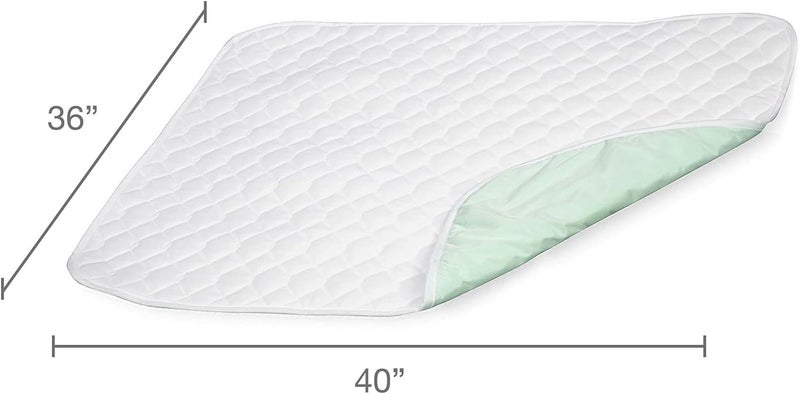 DMI DMI Waterproof Sheet to be Used as a Bed Pad Bed Liner Mattress Protector Pee Pad Furniture Cover or Seat Protector with Quilted Slide Sheet and 4 Layers of Protection Without Straps 36 x 40  - Image 4
