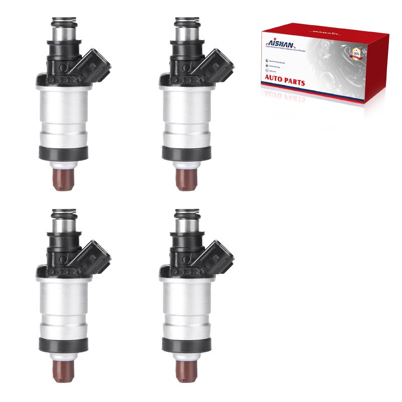 AISHAN Set of 4 Fuel Injectors 06164P2J000 Injector for Acura Integra 9601 RL 9699 CL 1999 for Honda Civic 9600 Accord 9802 CRV 9798 Odyssey 1998 L4 16L 20L 23L 84212192 1 Hole - Image 3