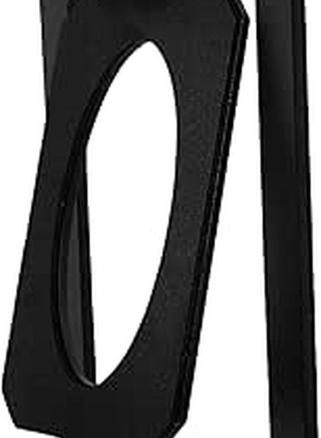 Heavy Duty Metal Speaker Stand Black Tilted Design for Desk Gaming Computer Office Use - Image 1