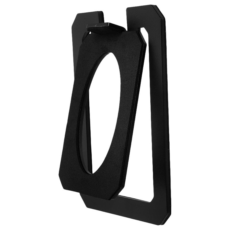 Heavy Duty Metal Speaker Stand Black Tilted Design for Desk Gaming Computer Office Use - Image 2