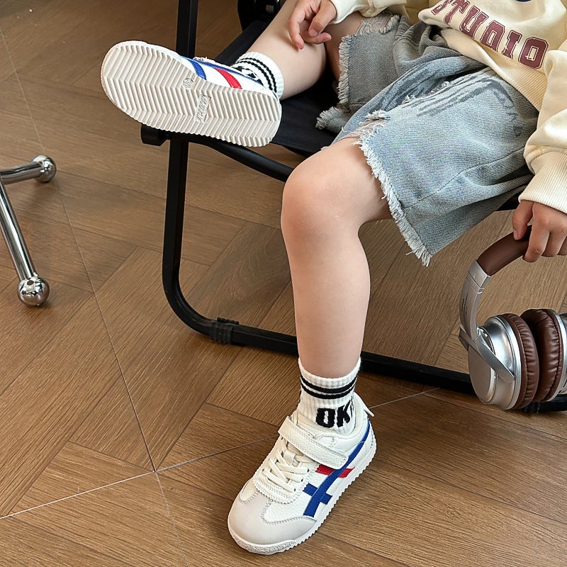 Children'S Forrest Gump Shoes, Children'S Shoes, Suede Soft-Soled Baby Shoes, Fashionable And Versatile Casual Shoes For Boys And Girls - Image 4