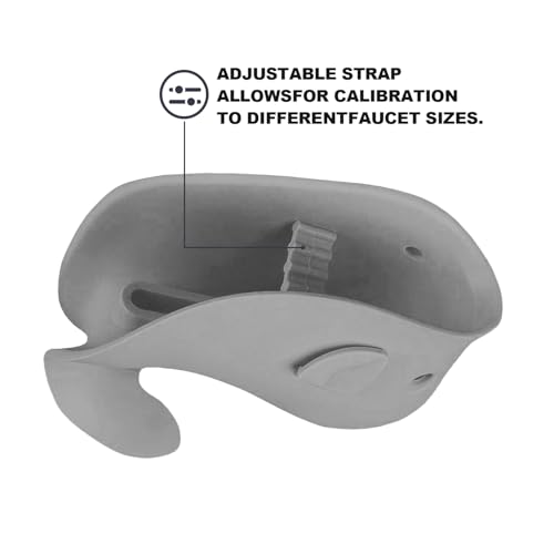 UMUACCAN Baby Bathtub Faucet Cover, Faucet Cover Baby Bathtub Spout Cover, Bath Spout Protective Cover, Bathtub Safety Spout Guard, Baby Safety Protection Silicone Kit, Grey Whale Protector - Image 2