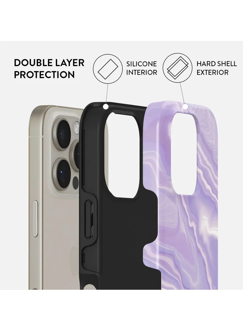 BURGA iPhone 16 pro Case, 2 Piece Hard Shell + TPU Silicone Interior, Shock Absorption, All Port Accessible, Raised Bezel For Screen & Camera Protection, Never Fading HQ Print,Cliché
