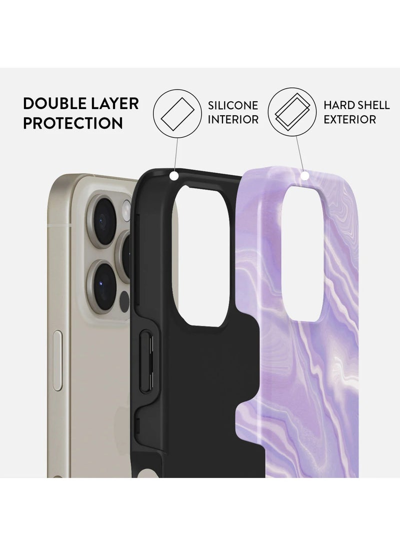 BURGA iPhone 16 pro Case, 2 Piece Hard Shell + TPU Silicone Interior, Shock Absorption, All Port Accessible, Raised Bezel For Screen & Camera Protection, Never Fading HQ Print,Cliché - Image 2
