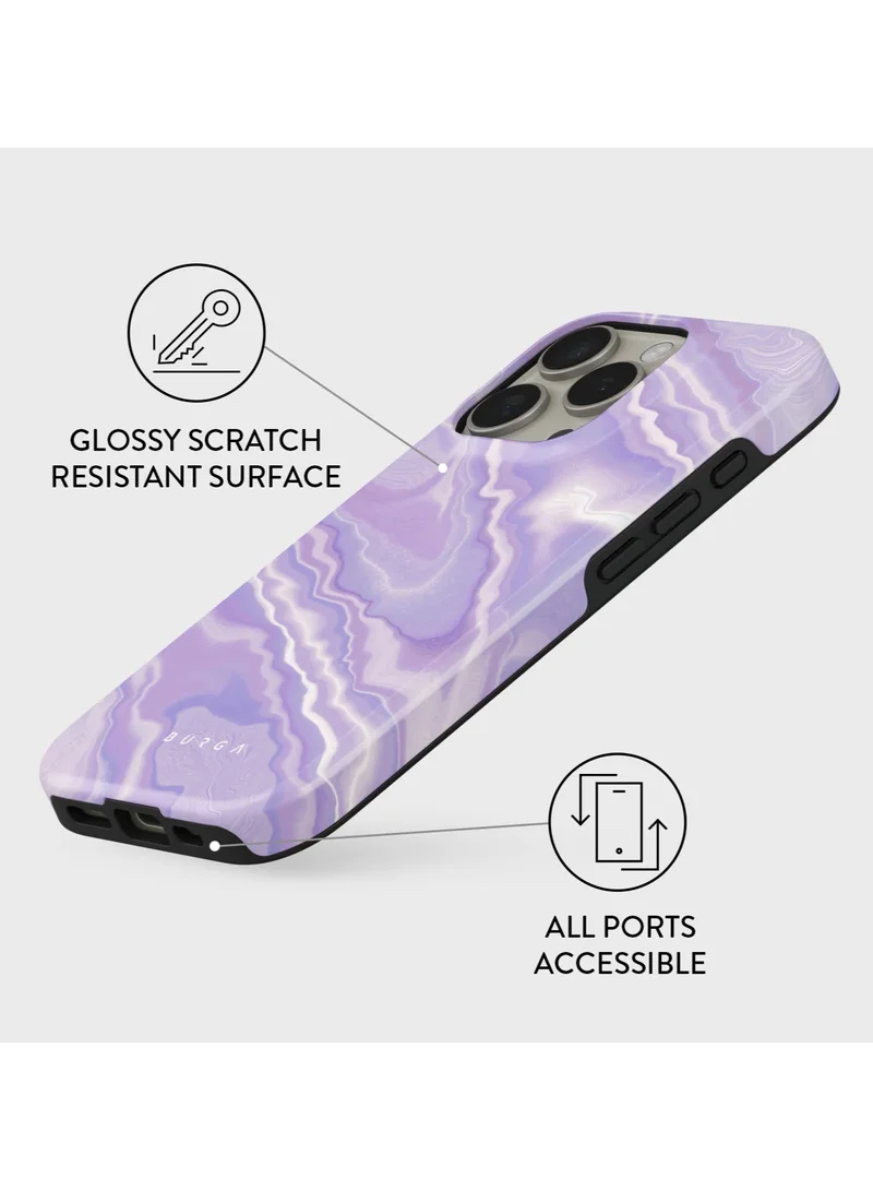 BURGA iPhone 16 pro Case, 2 Piece Hard Shell + TPU Silicone Interior, Shock Absorption, All Port Accessible, Raised Bezel For Screen & Camera Protection, Never Fading HQ Print,Cliché