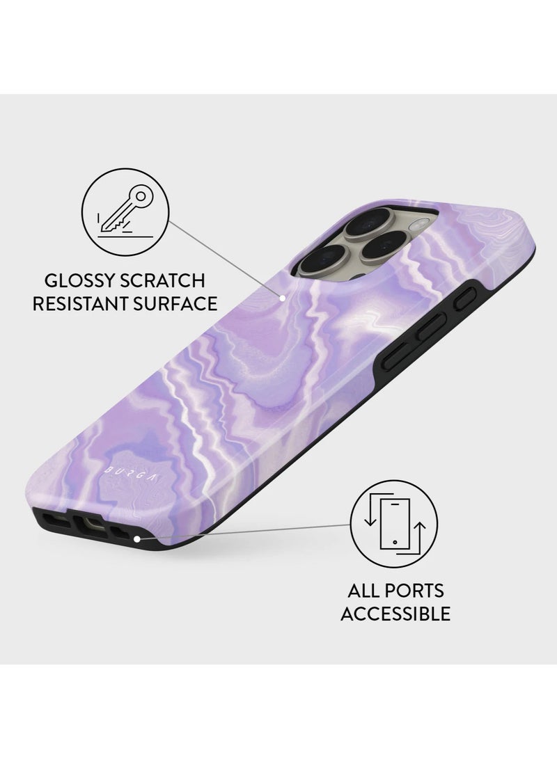 BURGA iPhone 16 pro Case, 2 Piece Hard Shell + TPU Silicone Interior, Shock Absorption, All Port Accessible, Raised Bezel For Screen & Camera Protection, Never Fading HQ Print,Cliché - Image 3