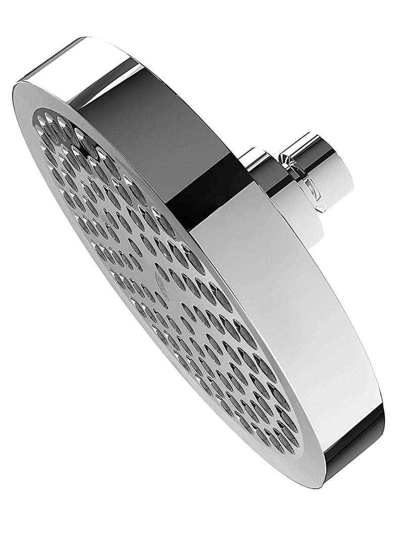 Shower Head High Pressure Rain Luxury Bathroom Showerhead with Chrome Plated Finish Adjustable Angles Anti-Clogging Silicone Nozzles - Image 2