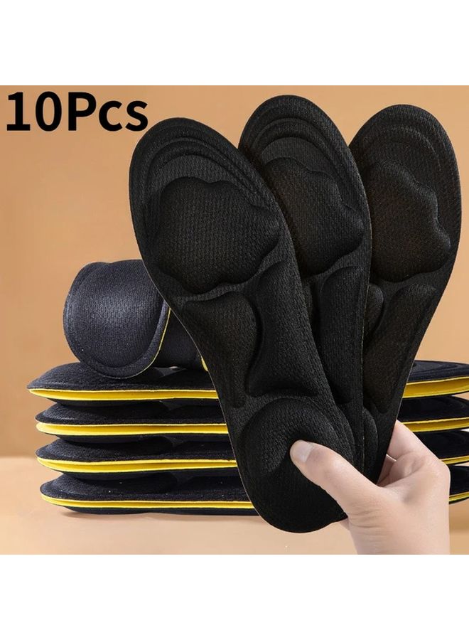 10Pcs High Rebound Memory Foam Insoles Size EU37 38 Arch Support Non Slip For Walking - Image 5