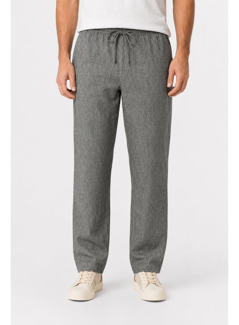 WHITE RABBIT Men’s Linen Pants Designed with a relaxed fit - Image 1