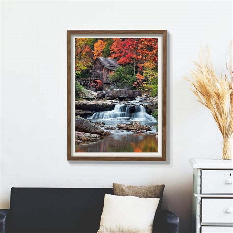 KTHOFCY 5D DIY Diamond Painting Kits for Adults Kids Waterfall Full Drill Embroidery Cross Stitch Crystal Rhinestone Paintings Pictures Arts Wall Decor Painting Dots Kits 15.7X11.8 in - Image 2