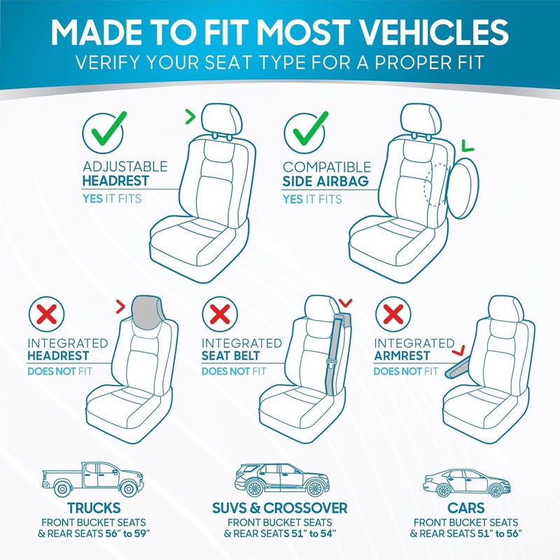 BDK PolyPro Car Seat Covers Full Set in Terracotta on Black, Front and Rear Split Bench Seat Covers for Cars, Easy to Install Car Seat Cover Set, Car Accessories for Auto Trucks Van SUV - Terracotta - Image 2