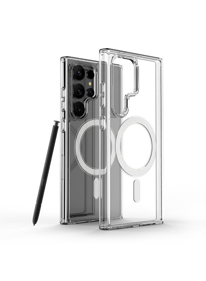 O Ozone Magnetic Clear Case Compatible with Samsung Galaxy S25 Ultra Compatible with MagSafe - Image 1