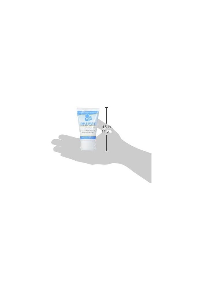 Triple Paste مرهم ثلاثي المعالجة لعلاج طفح الحفاض - أنبوب 2 أونصة (عبوة من 3) - Image 4