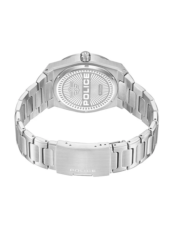 POLICE Salkantay Watch For Men Green Dial And Silver Bracelet