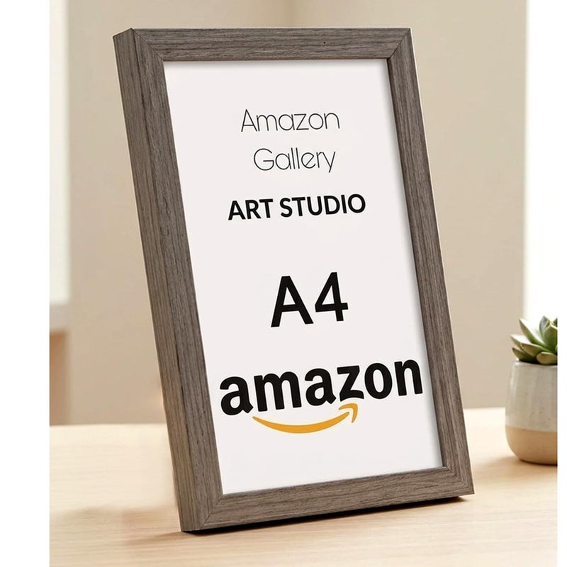 Photo Frame 20x30 CM, Wall & Tabletop, A4 (Gray-MB23) - Image 1