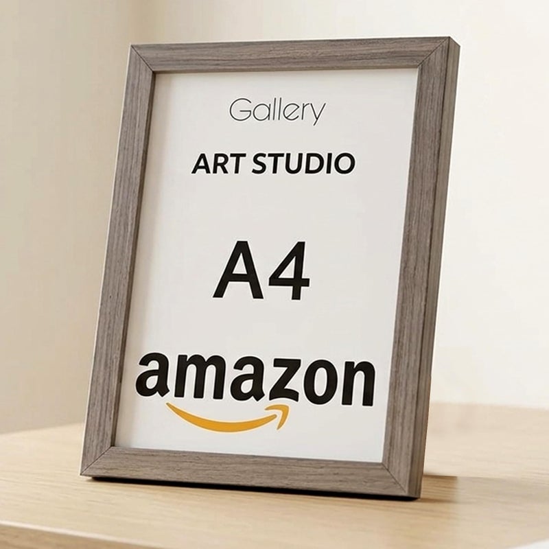 Photo Frame 20x30 CM, Wall & Tabletop, A4 (Gray-MB23) - Image 3