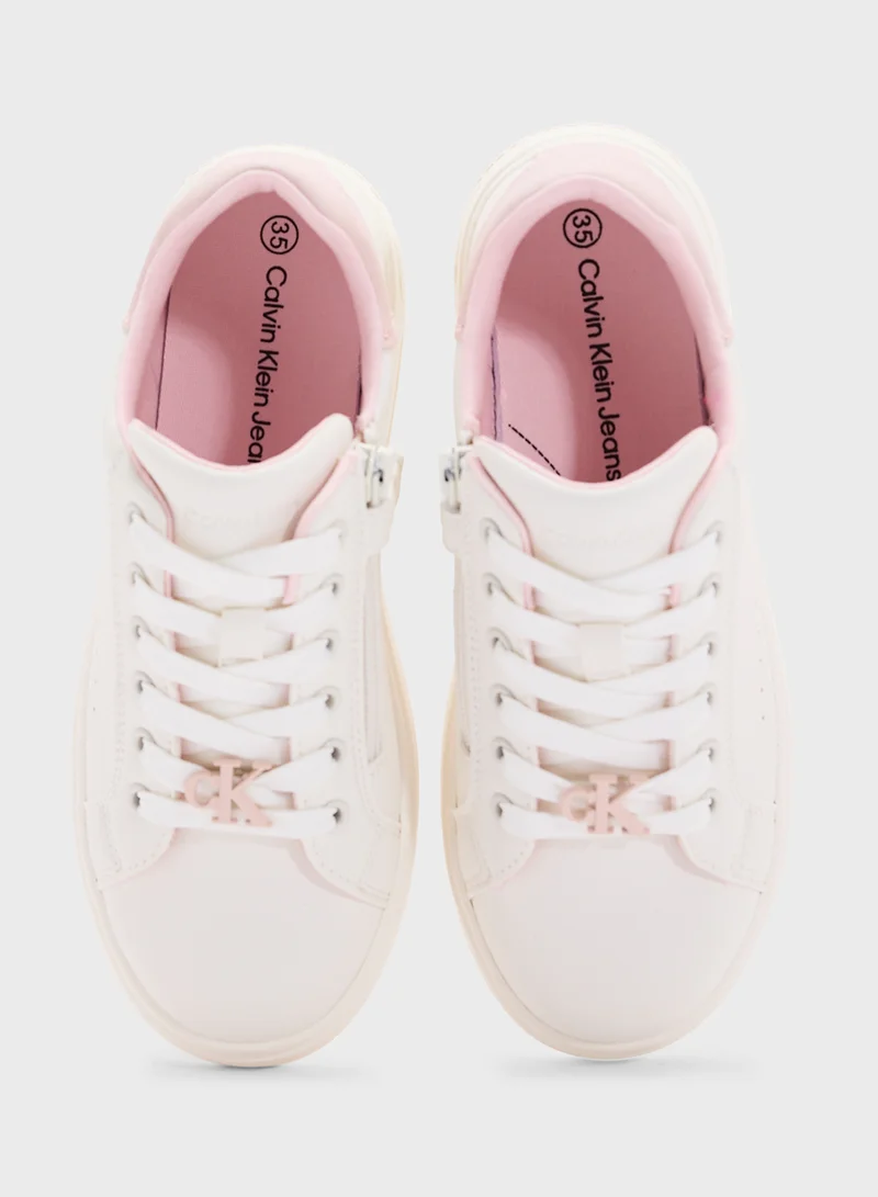 Calvin Klein Jeans Youth Low Cut Lace Ups Sneakers