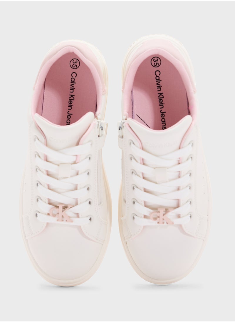 Calvin Klein Jeans Youth Low Cut Lace Ups Sneakers  - Image 4
