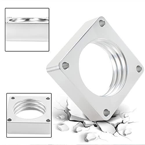 YESHMA Throttle Body Spacer Compatible with Jeep Wrangler TJ YJ 1987-2006, Throttle Body Spacer Compatible with Cherokee XJ 1984-2001 - Image 2