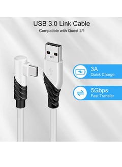 KASTWAVE Link Cable for Quest 2/Quest VR Devices - 10 FT High Speed Data Transfer USB 3.0 to USB C Cable, Connects to Gaming PC for Steam VR Games  - Image 3