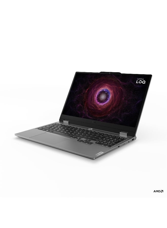 Lenovo LOQ Laptop With 15.6-Inch Display, AMD Ryzen 5 7235HS Processor/16GB RAM/512GB SSD/6GB Nvidia Geforce RTX 3050 Graphics/Windows 11 Home English/Arabic Luna Grey - Image 2