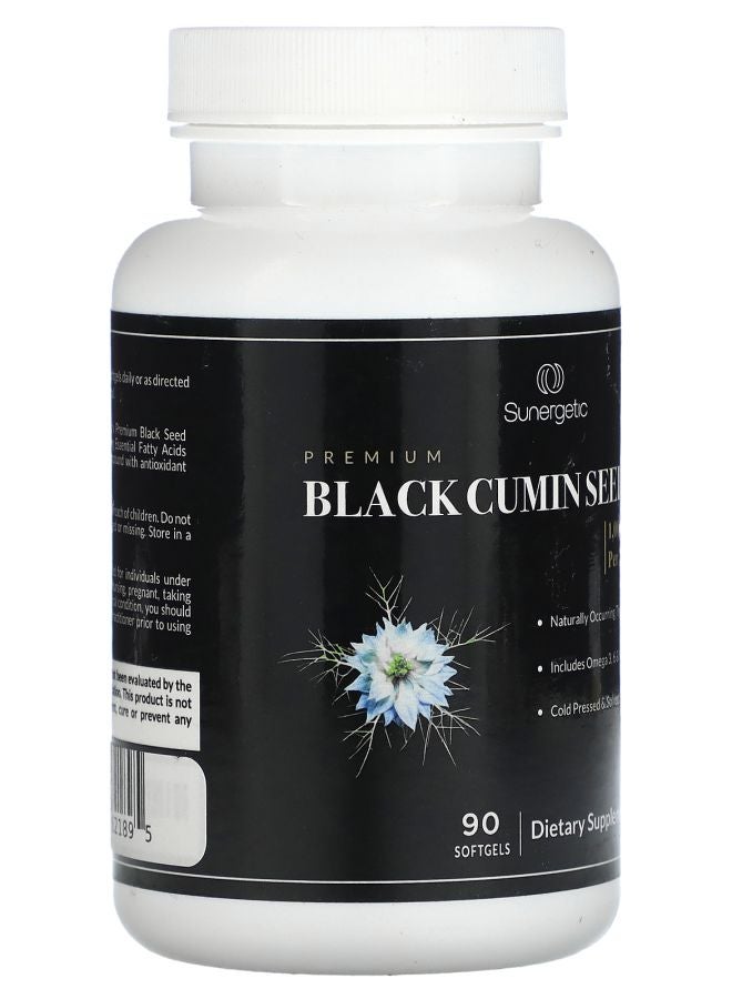 Sunergetic Premium Black Cumin Seed Oil 90 Softgels (500 mg per Softgel) - Image 2