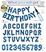 Awfrky 76pcs Happy Birthday Balloon Banner Blue Balloons Letters Personalized 16 Mylar Foil Birthday Decorations includes 2 Sets A Z 1 set Number 09 and HAPPY BIRTHDAY letters with Balloon Pump - Image 4