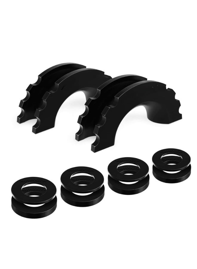 D Ring Shackle Isolators Washers Kit - 2 Rubber Shackle Isolators with 8 Washers, Fits 3/4 Shackles Protect and Prevents Rattling, Shackle Cover - Image 1