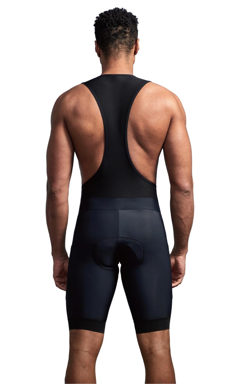 CEROTIPOLAR Men's Bathroom Access Cycling Bibs Shorts Padded，Gravel Bike Biking bib Shorts Bicycle Shorts UPF50+ Black - Image 2