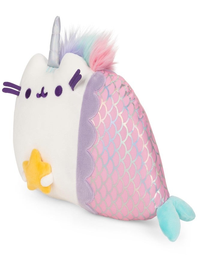 GUND Pusheen Magical Lights Mermaid Pusheenicorn Touch-Activated Light Up Cat Plush Stuffed Animal, 12” - Image 3