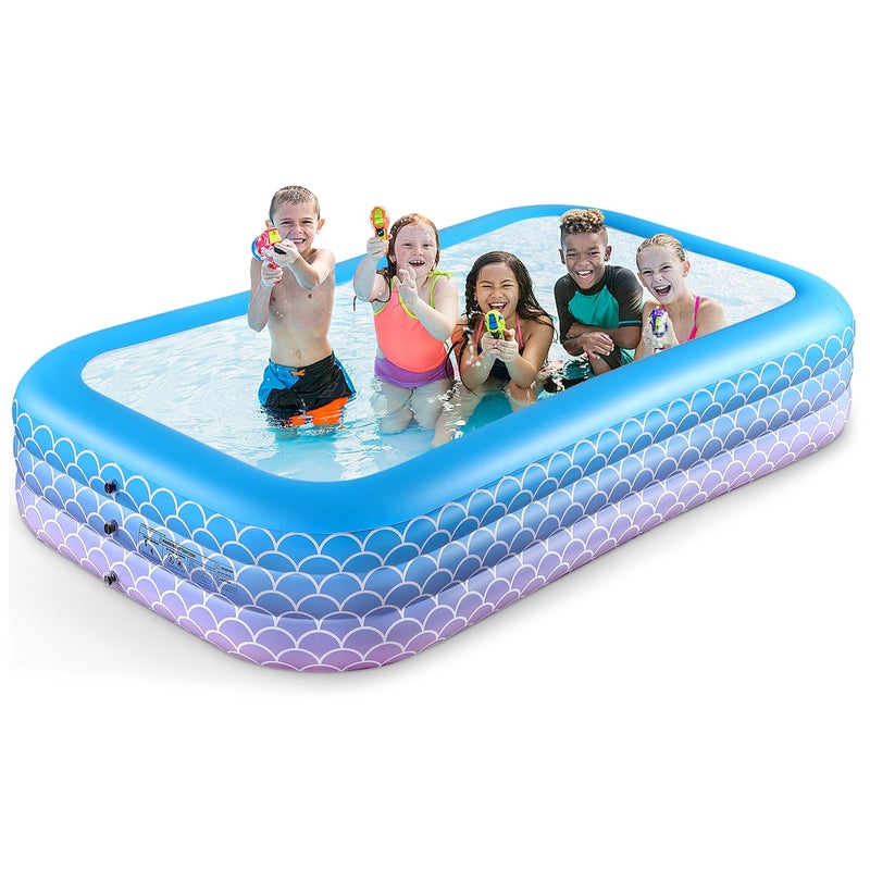 Sunrio 2025 Upgrade Inflatable Pool for Kids and Adults1207222 FullSized Inflatable Swimming Pool Leakproof Blow Up Above Ground for Backyard Outdoor Garden Summer Water Party Pink - Image 2