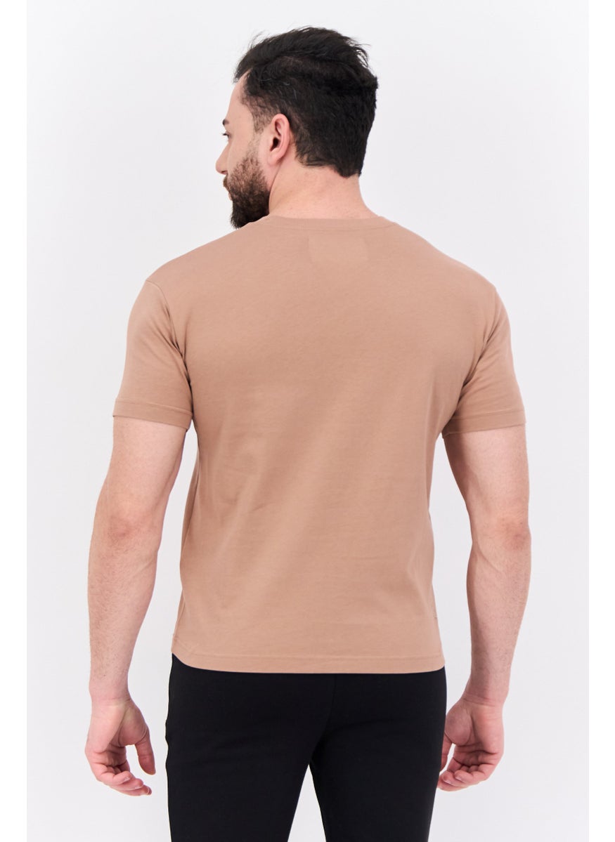 Champion - Men Sportswear Fit Short Sleeves Outdoor T-shirt, Brown - Image 1