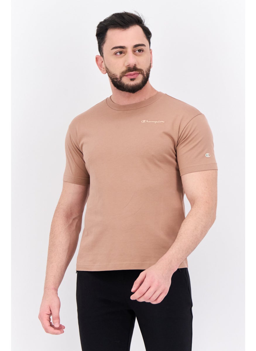 Champion - Men Sportswear Fit Short Sleeves Outdoor T-shirt, Brown - Image 1
