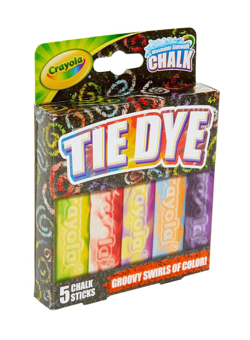 Crayola Tie Dye Chalk 5ct - Image 3