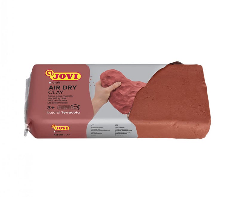 Jovi European Air Dry Modelling Clay Natural Terracotta (Brown) Non-Toxic Clay 500g Ideal for for Sculpting Pottery Art & Craft Handicraft Educational Purpose Fine Motor Skills - Image 5