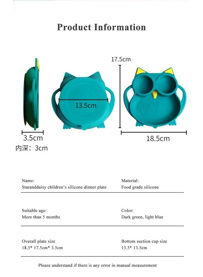 StarAndDaisy أطباق أطفال مع شفاطات من السيليكون مع مقسمات شفط للأطفال خالية من مادة BPA آمنة للاستخدام في الميكروويف وغسالة الأطباق مع مجموعة من الملاعق (وردي فاين كيتي) - Image 5