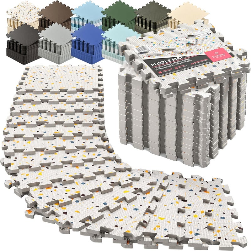 BeMaxx Protective Mats Floor Protection Mat Set Sports Mat Gymnastics Mat Puzzle Mat: Puzzle Sports Equipment Mat Fitness Mat Gym Mat Underlay Mat Floor Mat Sports Mat Training Mat Rubber Mat Yoga Mat - Image 1