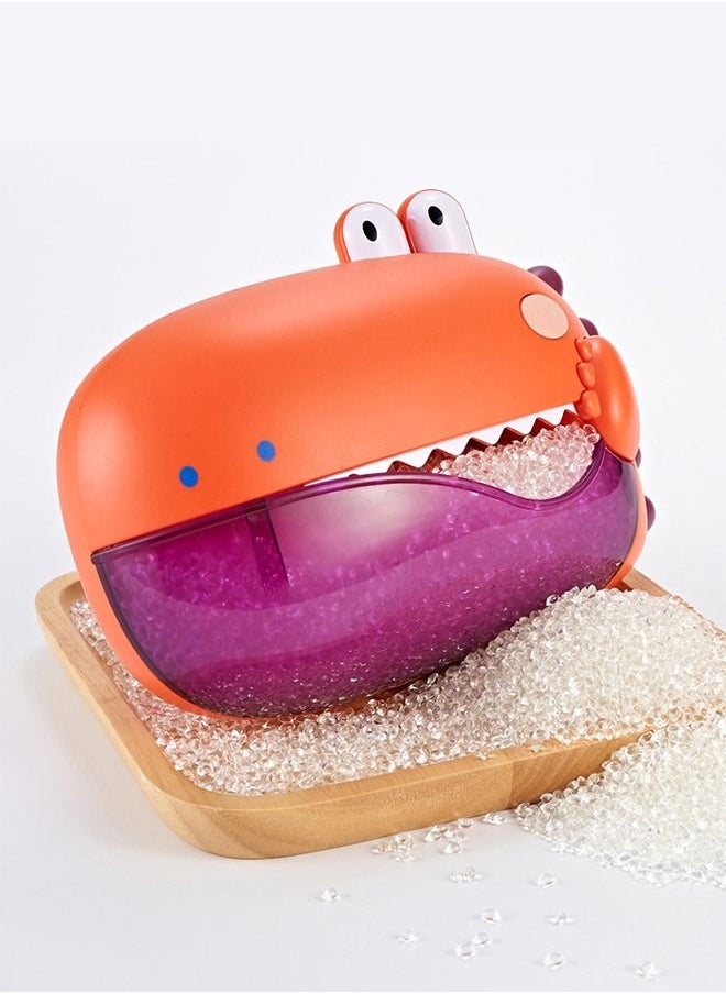 Haidue - Bubble Machine Dinosaur Shape Bathing Toy Orange - Image 1