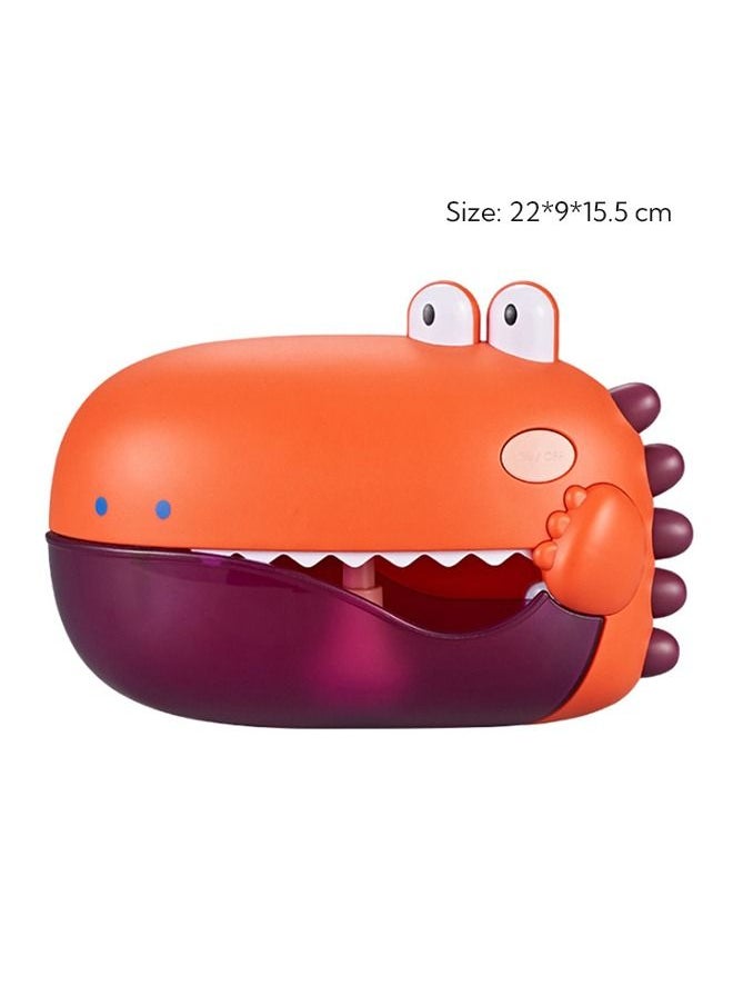 Haidue - Bubble Machine Dinosaur Shape Bathing Toy Orange - Image 1