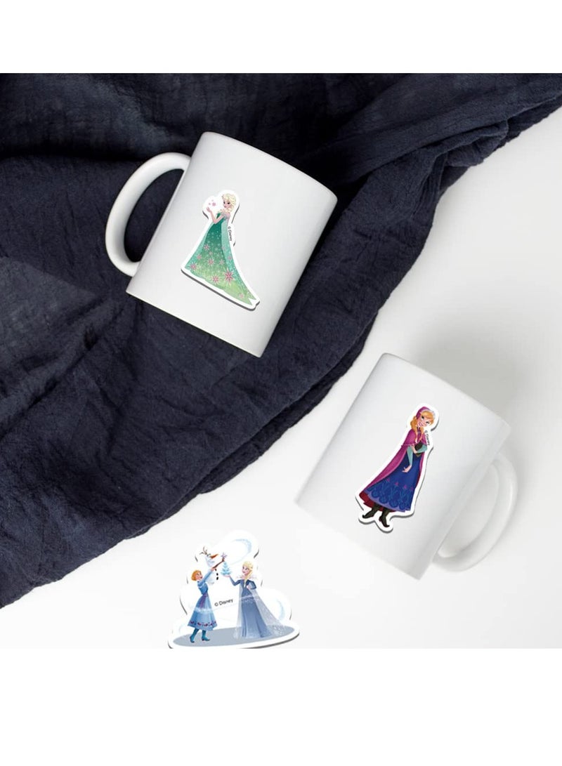 Excefore 50pcs Anna Elsa Princess Stickers for Water Bottles, Cartoon Frozen Girls Stickers, Cute Funny Waterproof Vinyl Decals for Scrapbook Laptop Phone Luggage Snowboard Guitar Bumper - Image 5