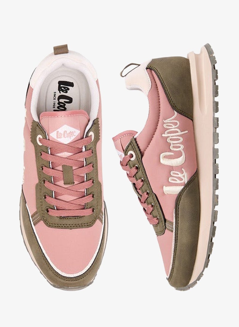 Lee Cooper Women's Logo Detail Lace-Up Sneakers - Image 3