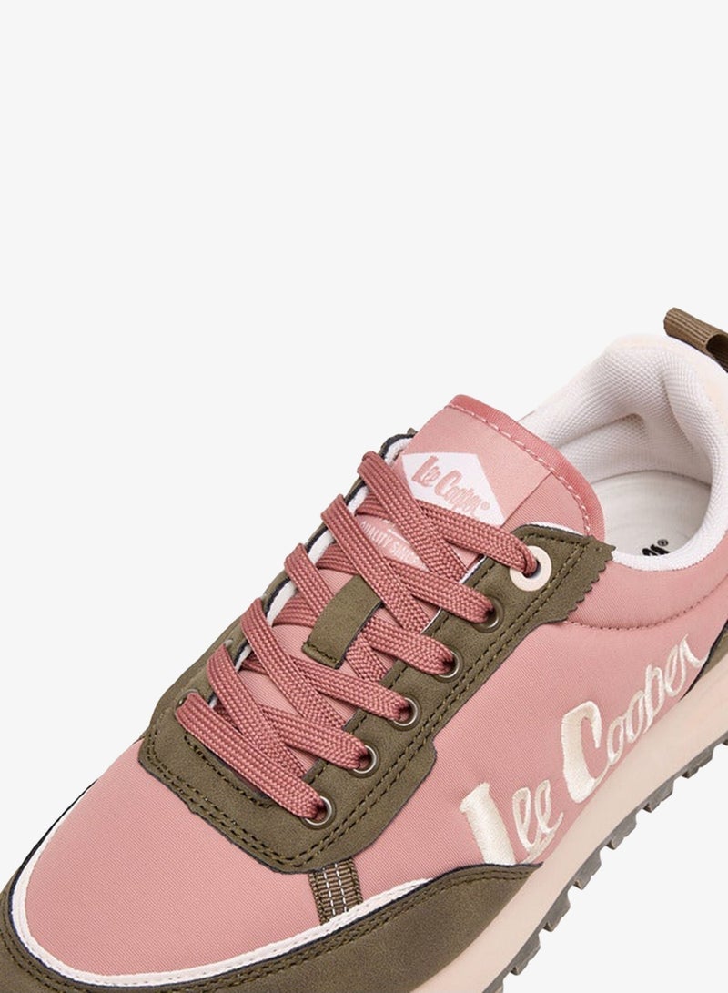 Lee Cooper Women's Logo Detail Lace-Up Sneakers - Image 4