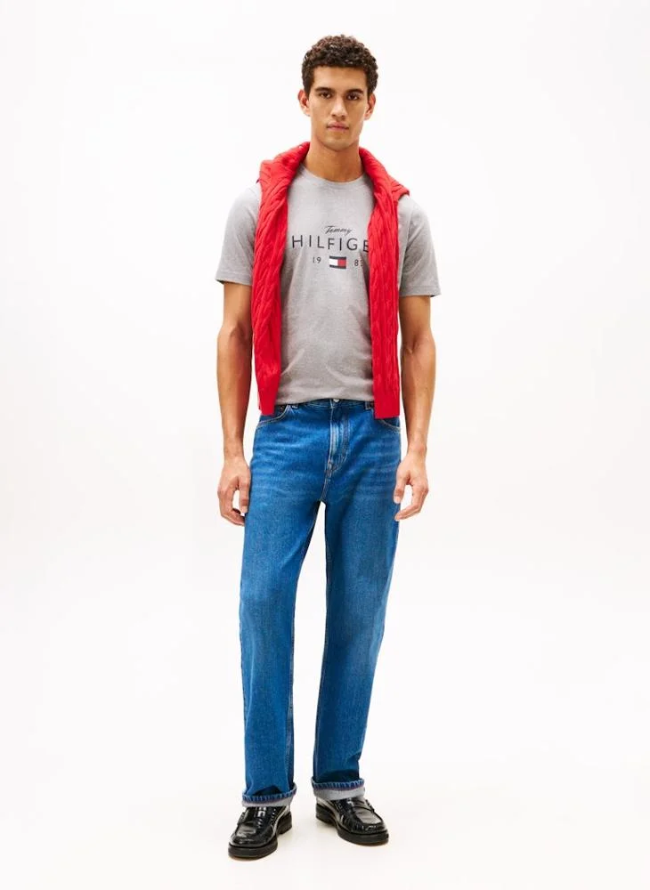 TOMMY HILFIGER  Logo Crew Neck T-Shirt for Men | Best Price UAE