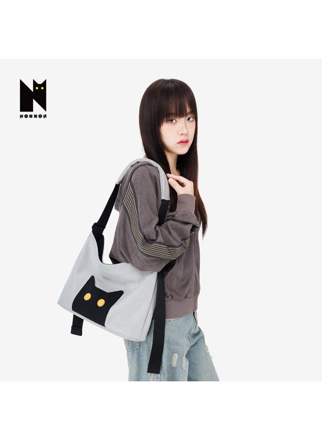 Noxxon Nuoshantong Commuter Crossbody Bag Niche Design Original Underarm Women's Black Lazy Shoulder Bag Large Capacity - Image 2