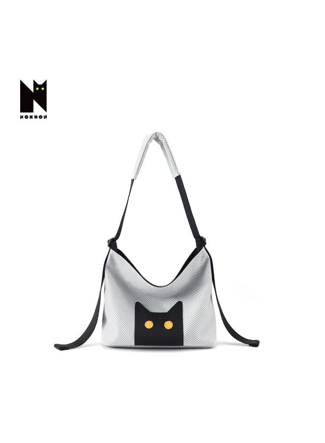 Noxxon Nuoshantong Commuter Crossbody Bag Niche Design Original Underarm Women's Black Lazy Shoulder Bag Large Capacity - Image 5